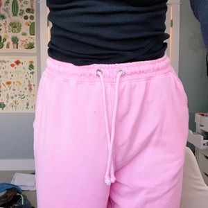 pink missguided sweatpants